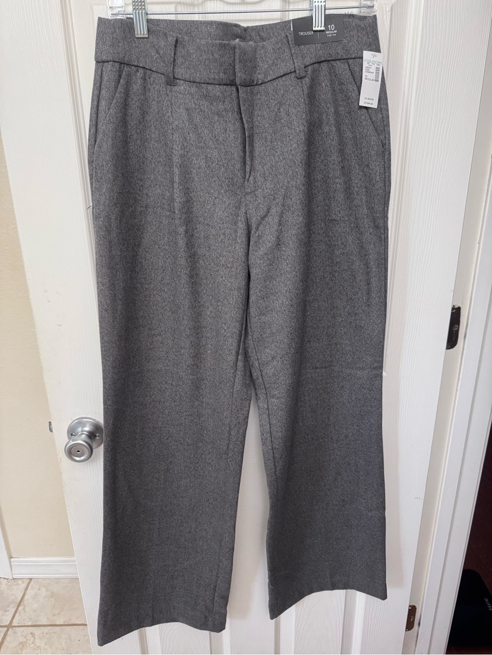 Maurices Gray Wide-Leg Dress Trousers